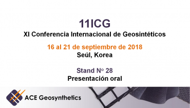 ¡Conoce a ACE Geosynthetics en 11ICG que se llevará a cabo en Seúl, Corea!