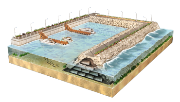 Estructura de Muelle contra la Erosión
