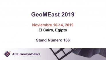 ¡Conozca a ACE Geosynthetics en GeoMEast 2019 en Egipto!