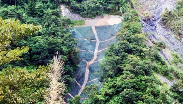 MSEW en la carretera/Reparación y Construcción de la Pendiente Derrumbada