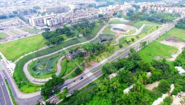 Parc paysager écologique doté d'une fonction de rétention des inondations, Taïwan