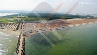 Projet de traitement des dépôts de sable et de récupération des terres, port de Taichung, Taichung, Taiwan