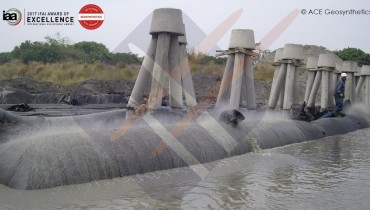 Contrôle de l'érosion des berges, rivière Zhuoshui, Changhua, Taiwan