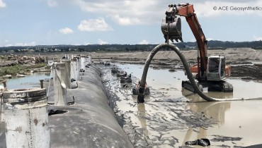 Restoration of No. 6 Groin with ACETube®, Gaoping River Weir, Taiwan