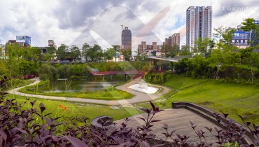 Maple Garden, a Recreational Park with Function of Flood Detention in the City Center, Taichung, Taiwan