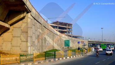 Reinforced Earth Structure, Faridabad Skyway (Badarpur Flyover), Delhi, India