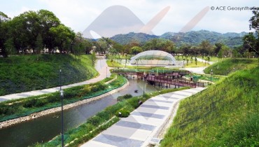 Ecological Landscape Park with Function of Flood Detention, Pinglin Forest Park, Taichung, Taiwan