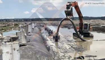 Restoration of No. 6 Groin with ACETube®, Gaoping River Weir, Taiwan