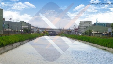 Revetment Protection, Anliang Harbor Canal, Taichung, Taiwan