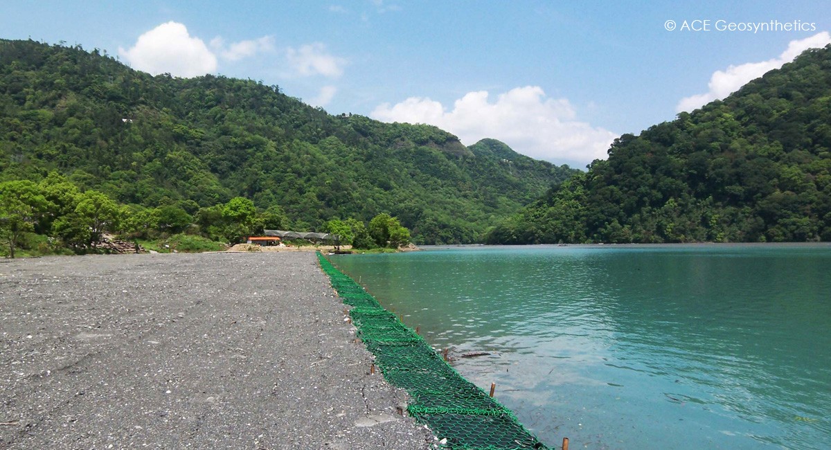 Sự đa dụng của ACEBag™ cho việc chứa đất đã nạo vét và xây dựng đập ngăn nước tại Nam Đầu, Đài Loan