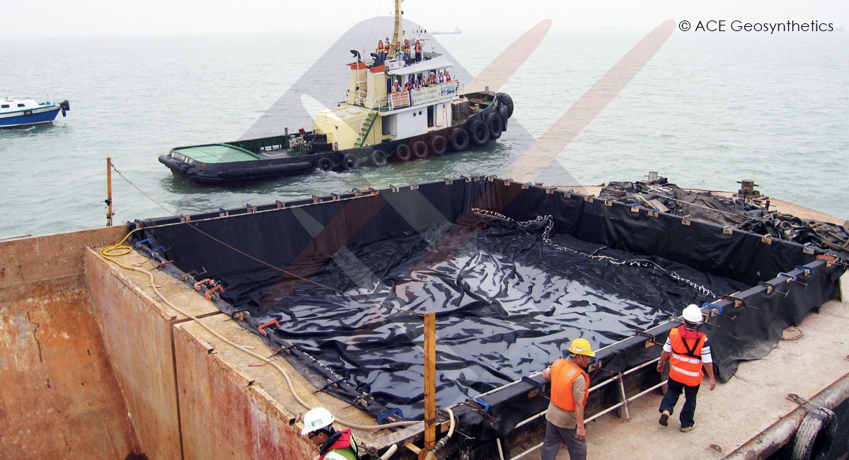 Dredged Materials Disposal, Wan Chai Development Phase II Project, Victoria Harbor, Hong Kong