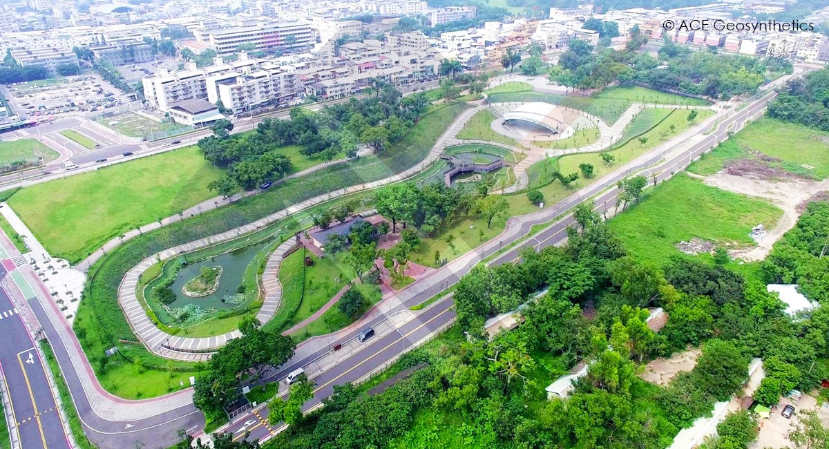 Ecological Landscape Park with Function of Flood Detention, Pinglin Forest Park, Taichung, Taiwan