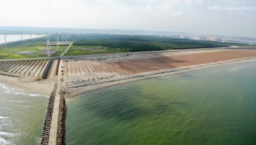 Công trình xử lý cát bay bờ bắc cảng Đài Trung, Thành phố Đài Trung, Đài Loan