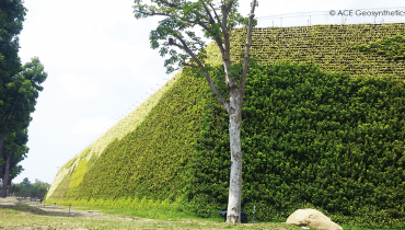 Ứng dụng tường chắn gia cố đất trong mở rộng bãi rác, Cao Hùng, Đài Loan