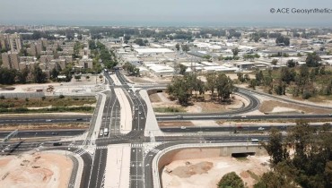 Kết cấu gia cố bằng khối phân đoạn được áp dụng cho dự án nút giao đường cao tốc, Israel