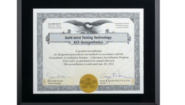 ACE đạt được chứng nhận GAI-LAP cho Phòng thí nghiệm vật liệu địa kỹ thuật tổng hợp